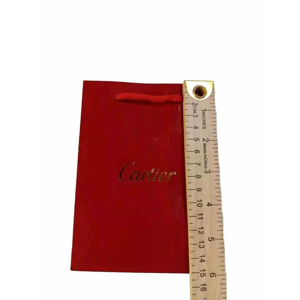 Cartier Red Gift & Shopping Empty Bag Only - H 6